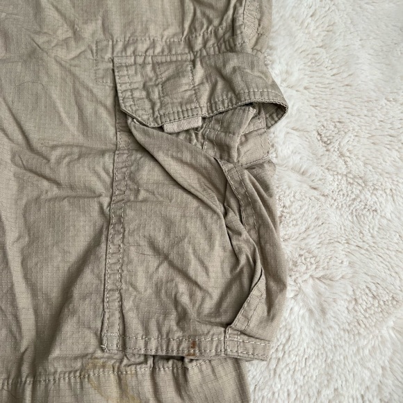 CHAPS Mens Cargo Shorts Size 38 Khaki Beige | Multi-Pocket Outdoor Hiking Casual - Picture 8 of 11